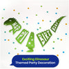On The Wall Party Banner - Giant Green Happy Birthday T-Rex Dinosaur Garland - 1.5 metre