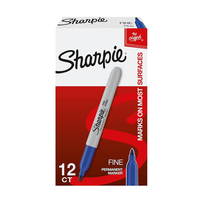 Sharpie Permanent Marker, Fine Tip, Blue, Single pen