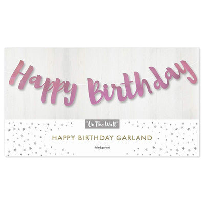 Rose Gold Birthday Banner 1.5m Party Decoration for Women and Girls