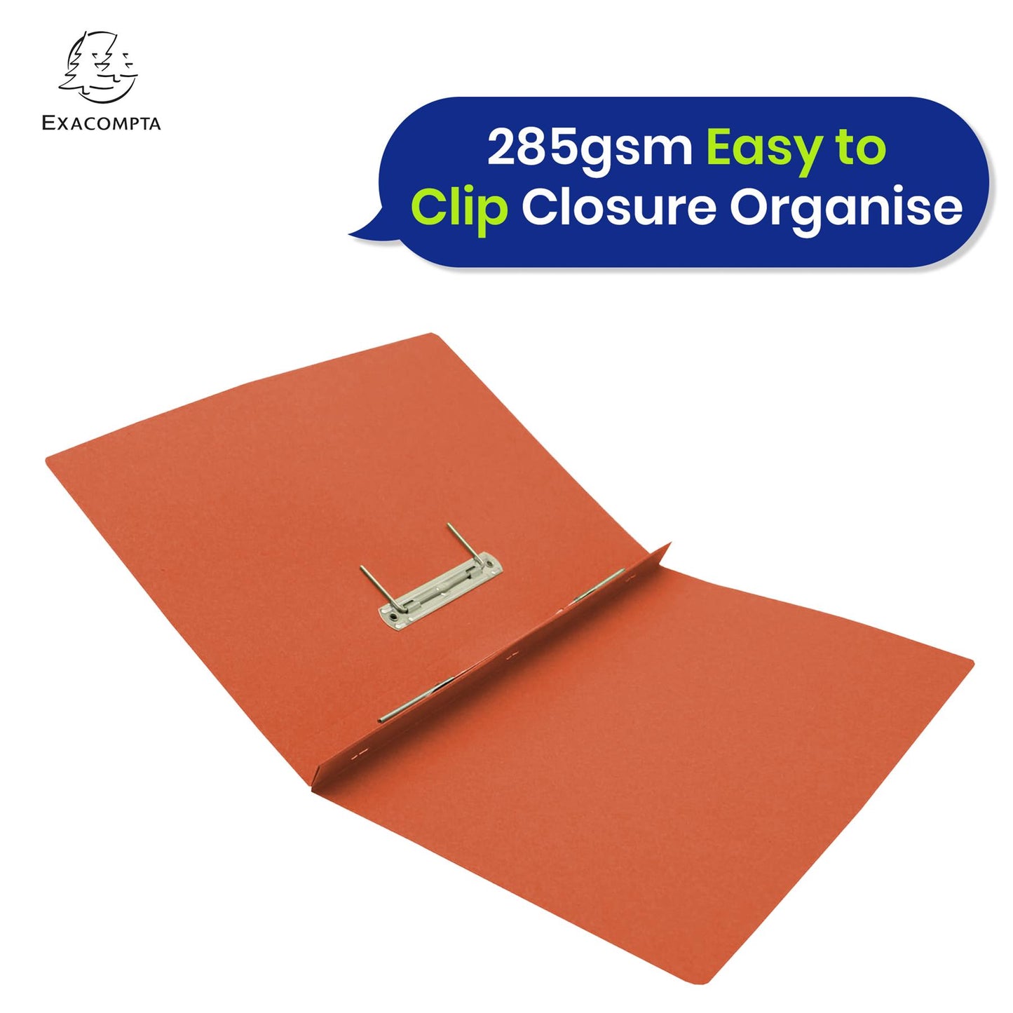 Exacompta Guildhall Spring Manilla Transfer File, 285gsm Blue Angel Certified Folder, Pack of 25