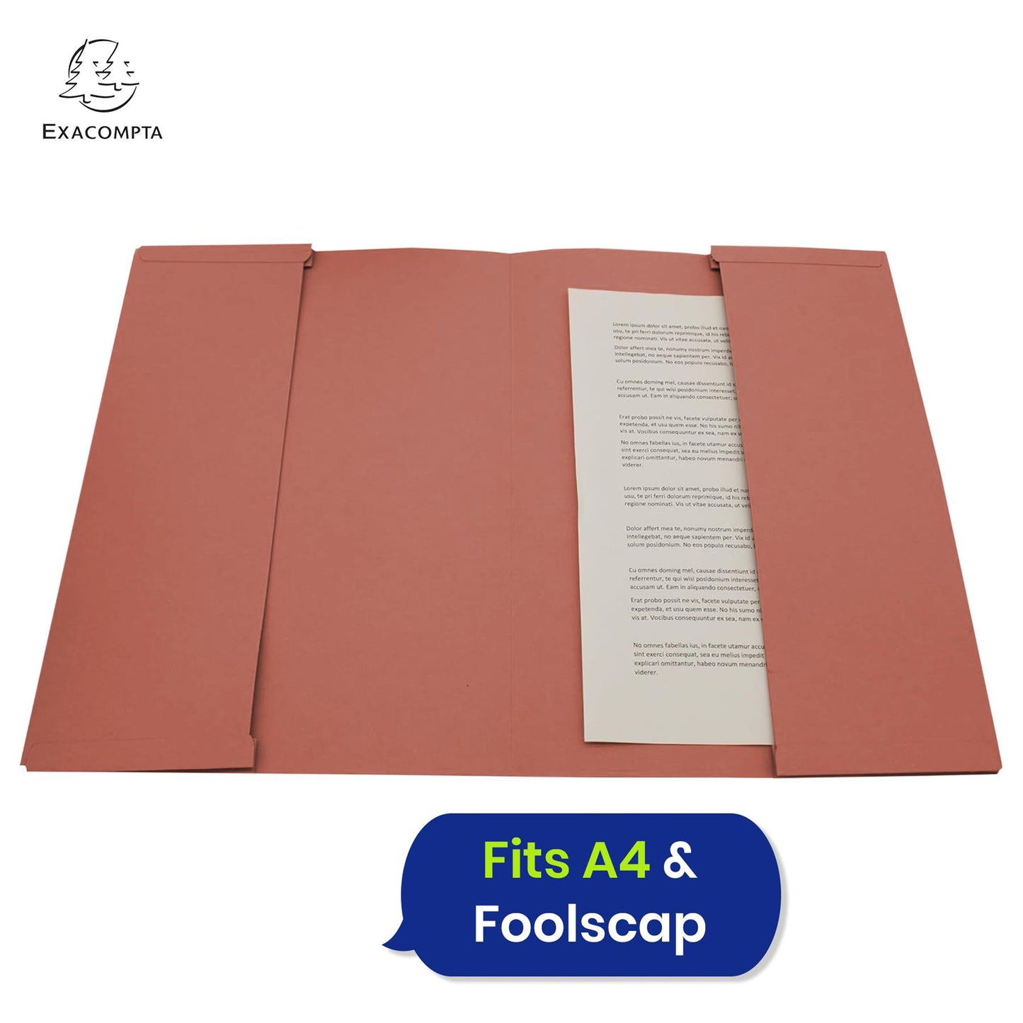 Exacompta Guildhall legal Double-Pocket Wallet for paper Documents, 315gsm,pack of 25 (Red)