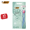 BIC Click 3 Soleil Sensitive Women's Razor Refills - 1 Handle + 4 Blades -1 to 5