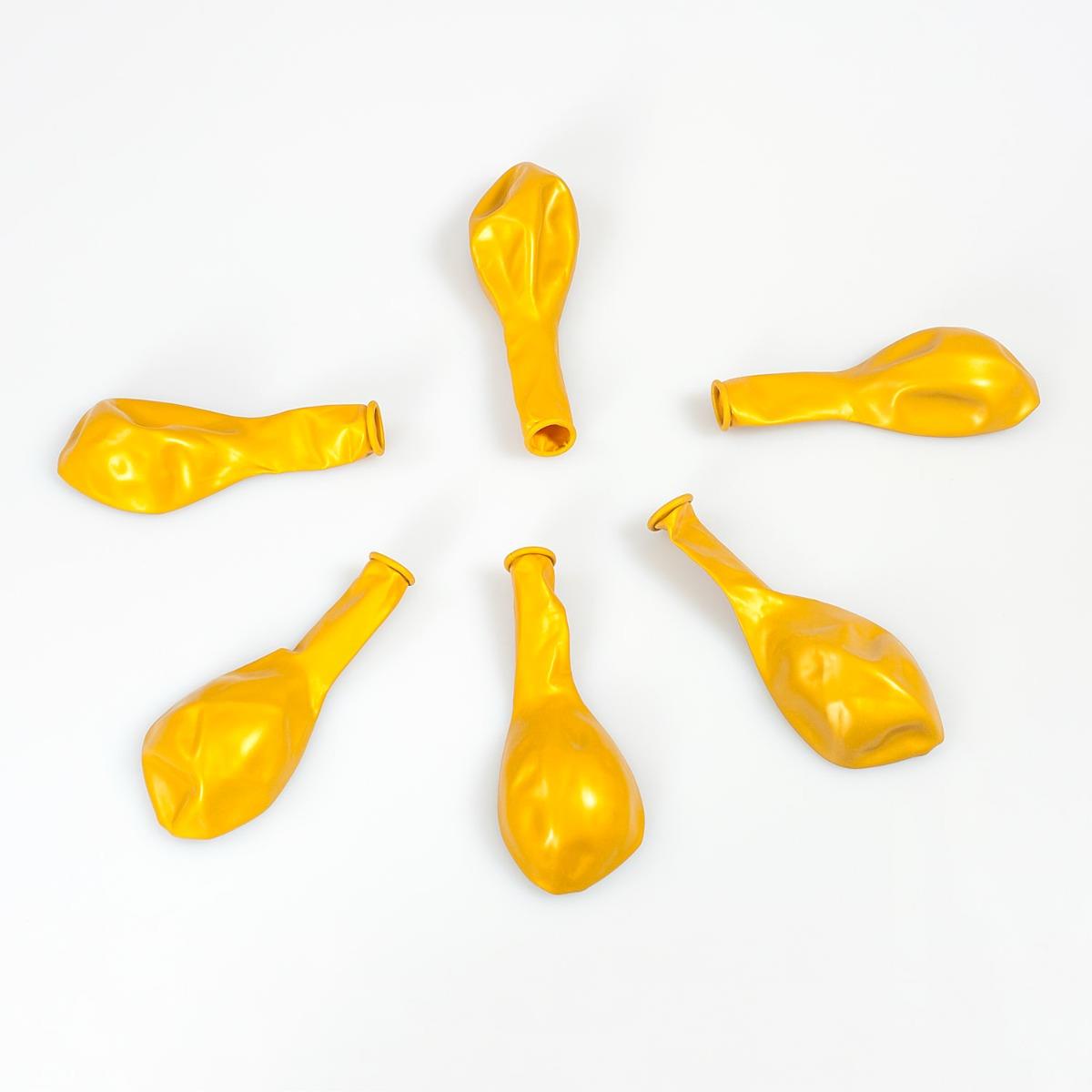 OTW019 Latex Balloon - Metallic Gold - Plain - 12 inch
