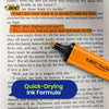 BIC Highlighter Flat Marker Neon Orange Pack of 12 & 4x Assorted Chisel Tip Quick Dry