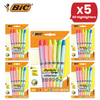 BIC Marking Highlighter Grip Collection Multi Colours Office & School Pack of 12