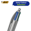 BIC 4 Colours Grip Pro Ballpoint Pens, Pack of 3