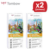 Tombow ABT Dual Brush Pens Pastel Colors Water-Based, Blendable - Pack of 12