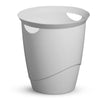 Durable Small Waste Paper Bin 16L Plastic Bin for Office Bedroom & Bathroom