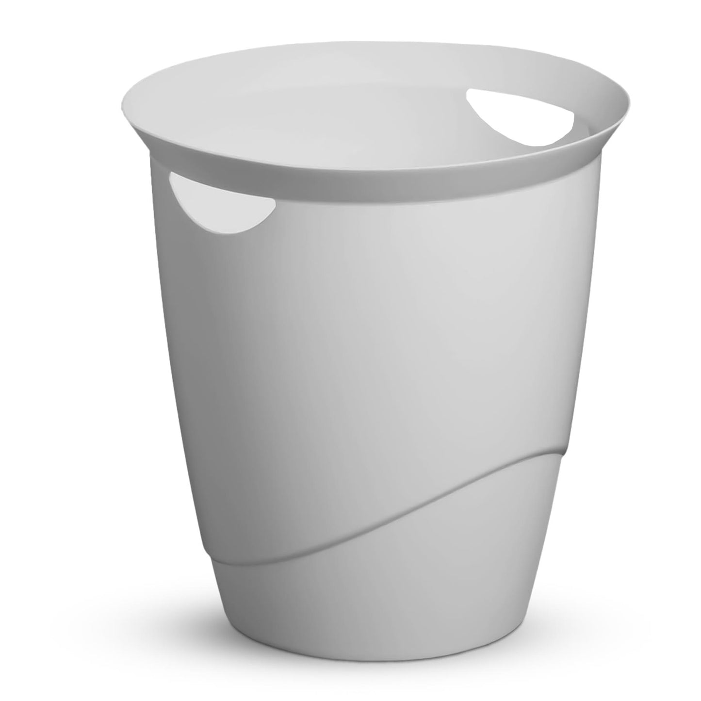 Durable Small Waste Paper Bin 16L Plastic Bin for Office Bedroom & Bathroom