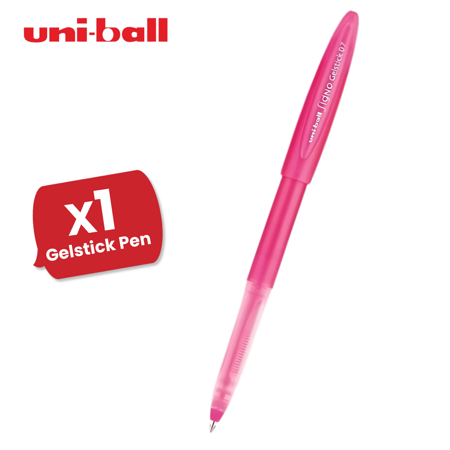Uni-ball Signo GelStick 0.7mm Fine Point Pink Gel Pen Smooth Writing - Mutipens