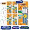 Bic 4-Colours Original Medium Ballpoint Pen 1.0mm Tip - Pack of 5