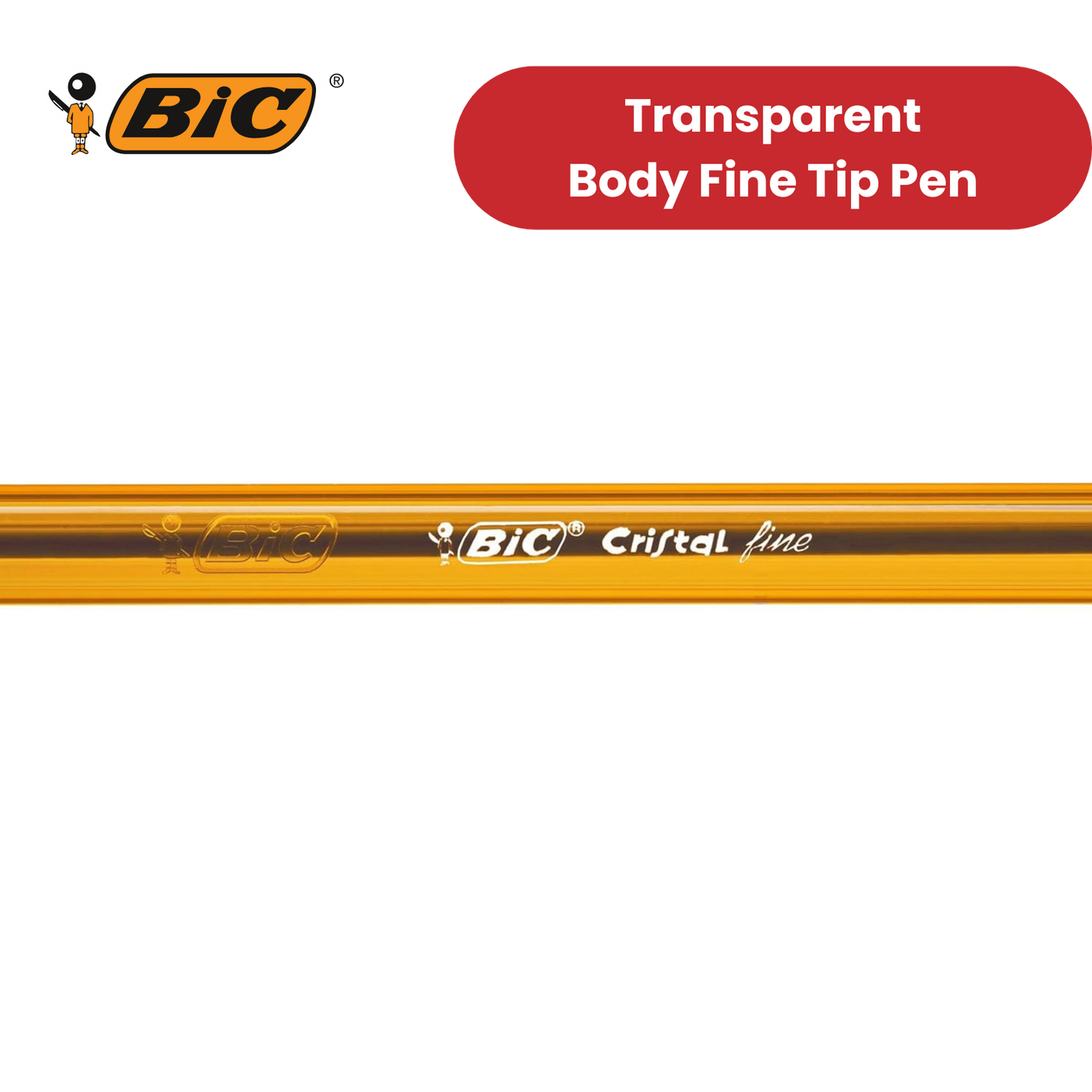 BIC CRISTAL FINE BALL POINT PEN BLACK - PACK OF 50 - 1 to 5 Packs