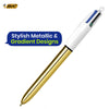BIC 4 Colours Shine and Gradient Ball Pens Pack of 5 with 1.0mm Tip
