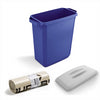 DURABIN 60L Blue Bin Set & Grey Lid and 25x 110L Recycled Bin Bags
