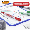 BIC Velleda Liquid Ink Dry Wipe Pocket Markers Black - Pack of 12