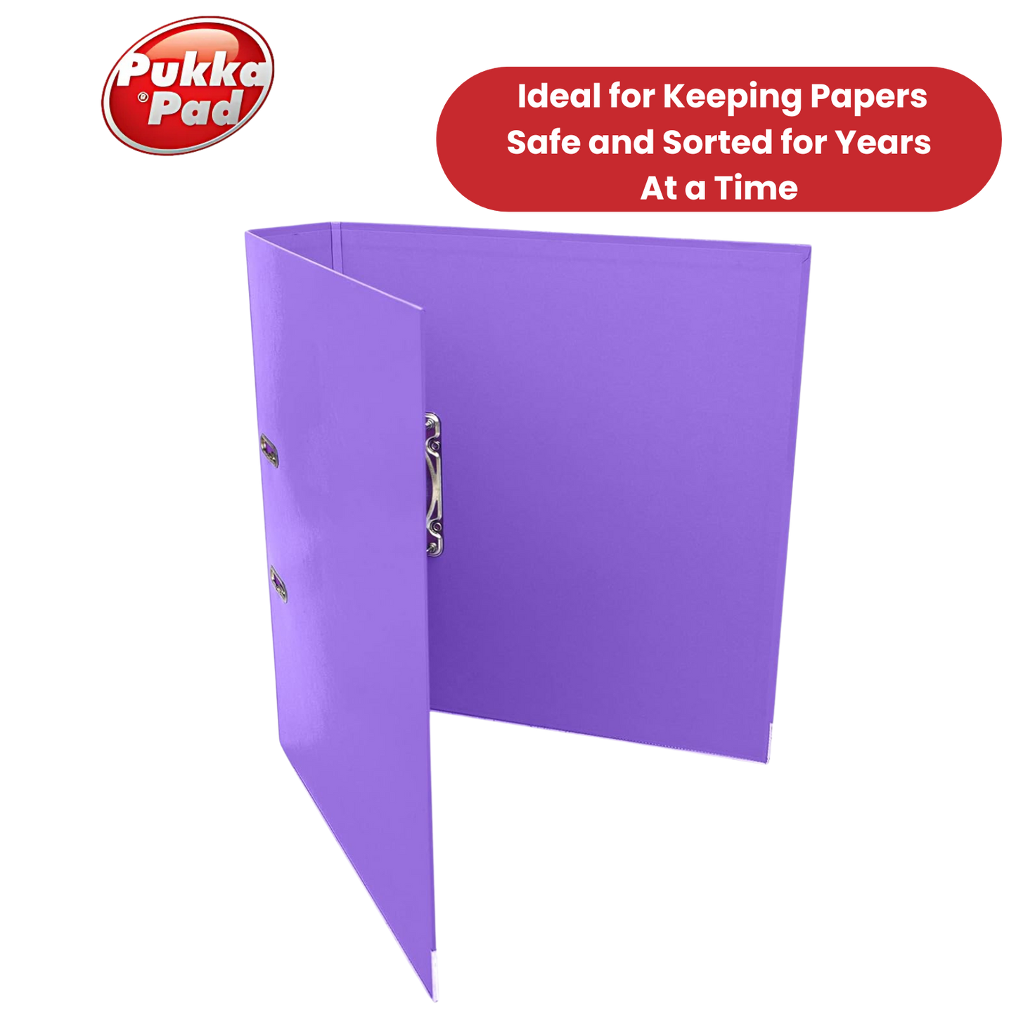 Pukka Brights Lever Arch Files - Purple - Box of 10 - Pack of 1 to 5