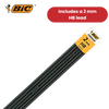 BIC Criterium 2mm Lead Mechanical Pencil  Plus 6 Leads),Black - Pack of 1 to 5