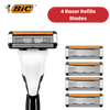 BIC Flex 5 Hybrid Men's Razor Refills  - Box of 4 Cartridges