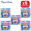 Paper Mate Flair Felt Tip Pens Candy Pop (12-Pack) - Vibrant Colors No-Bleed Ink