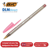 BIC Cristal Ballpoint 1.6mm Medium Point Pen Smooth Writing & Stylish Pen - Pink