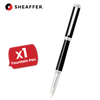 Sheaffer Black Intensity Onyx Fountain Pens Chrome Trim & Medium Nib - 1-5 Packs