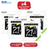 Happy 21st Birthday Black and White Recyclable Banner - 2.6m