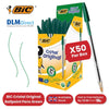 BIC CRISTAL MEDIUM BALL POINT PEN GREEN - BOX OF 50 - 1 to 5 Packs