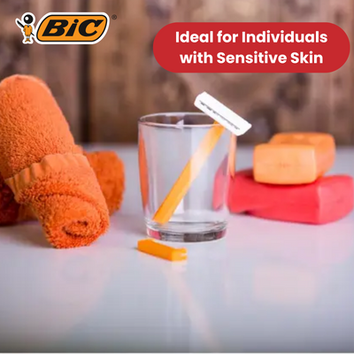 Bic 1  Single Blade Sensitive Razors 5's - Pack of 6