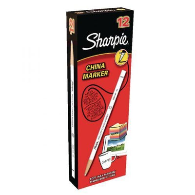 SHARPIE CHINA MARKER WHITE - Pack of 12 - 1 to 5 Packs