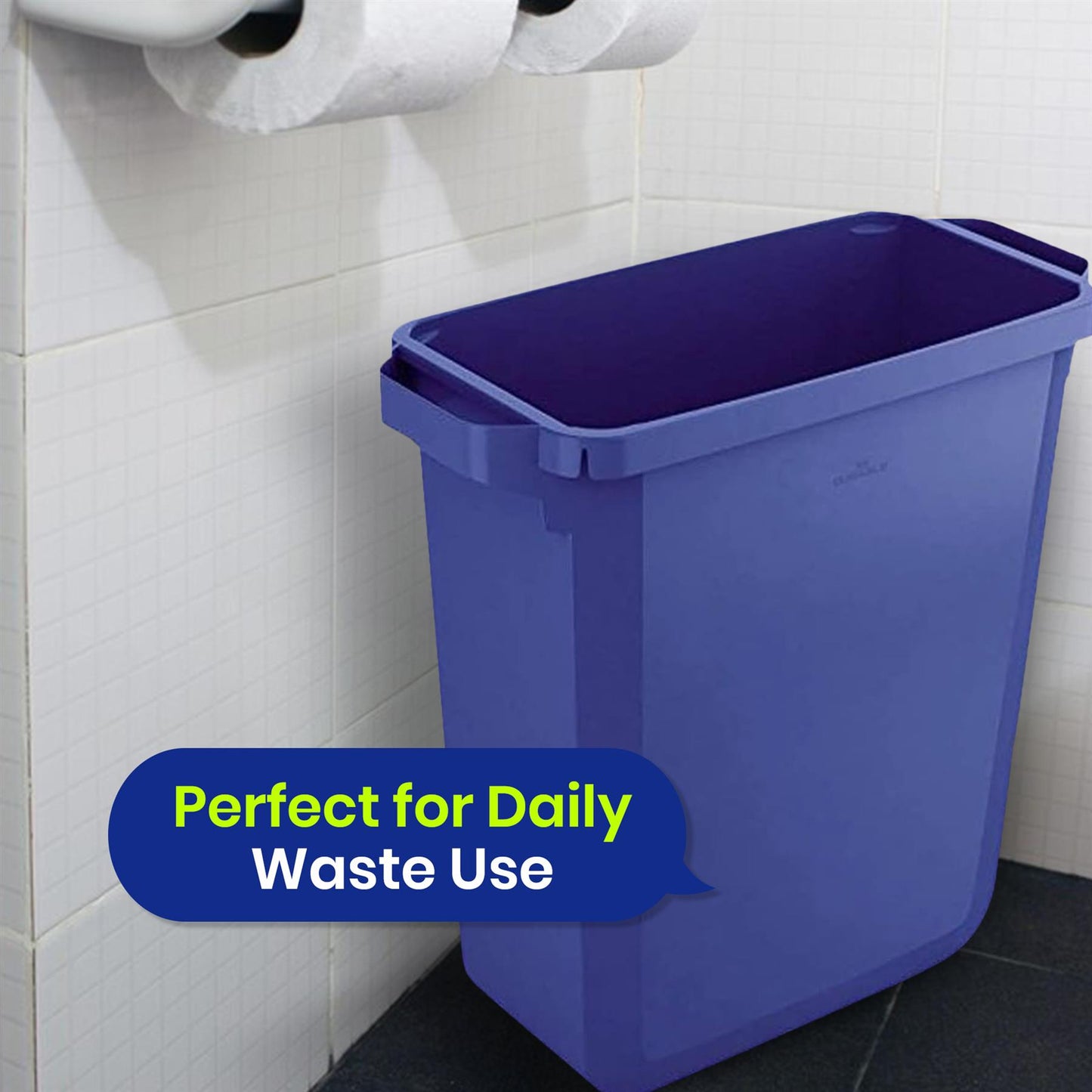 110L Bin Bags 25 Pack and 60L DURABIN Waste Bin Blue Bundle Strong Recycled Plastic Set