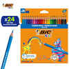 BIC Kids Evolution Coloured Pencils 24 Pack Safe Splinter Free Barrel