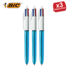 Bic 4 Colour Shine - Blue - Single Pen