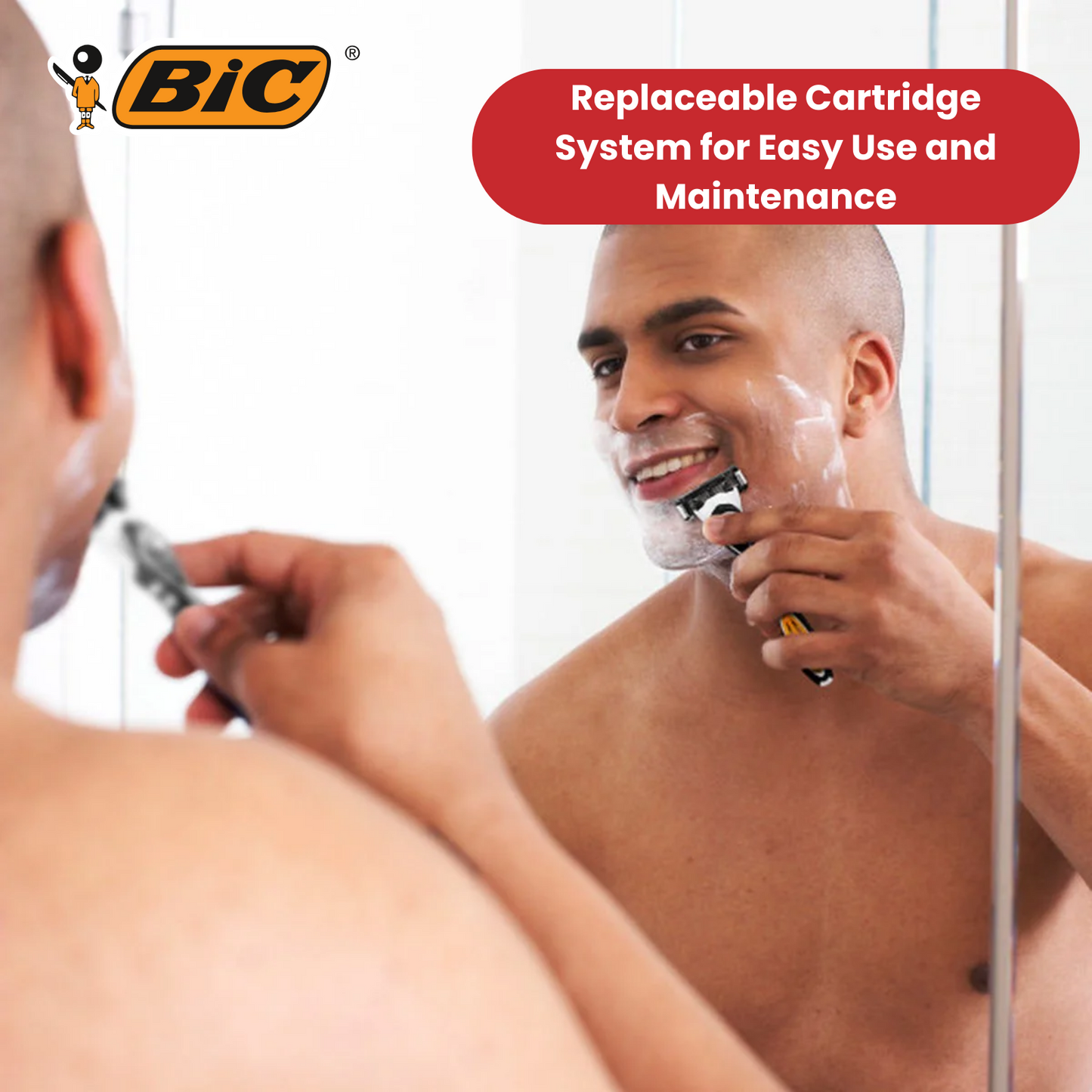BIC Hybrid 5 Flex - 1 Handle + 2 Blades