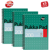 PUKKA WHITE A5 WIREBOUND PADS 200 page 80gsm (RULED/MARGIN) - PACK OF 1