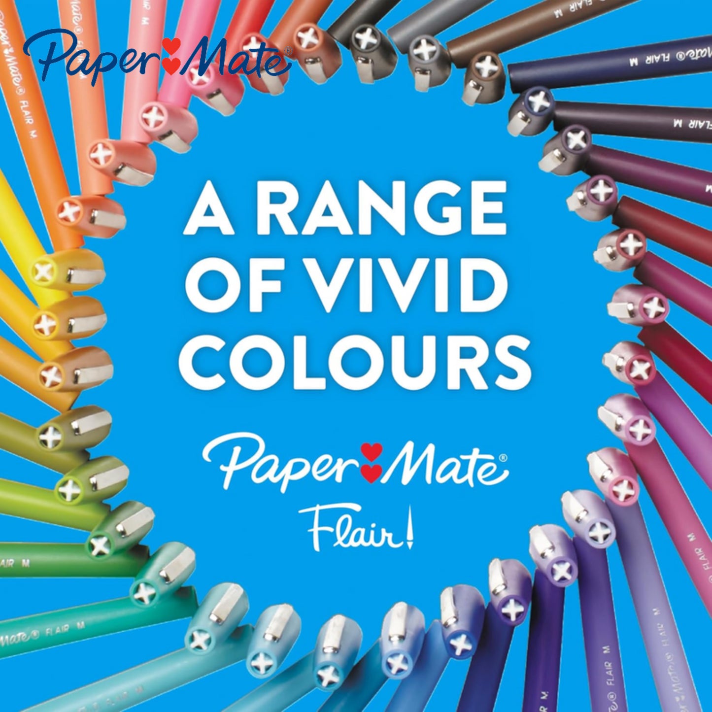 Papermate Flair Original - Blue - Pack of 4