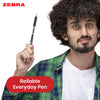 Zebra Gel BallPoint Plastic 0.7mm Fine Tip Retractable Pen, Quick Dry Pens for Schools (Pack of 12)