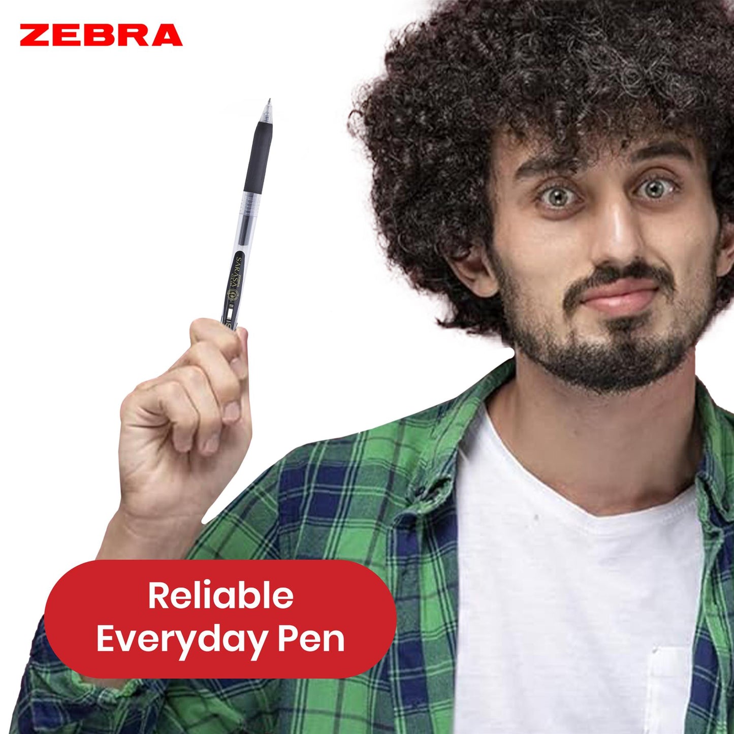 Zebra Gel BallPoint Plastic 0.7mm Fine Tip Retractable Pen, Quick Dry Pens for Schools (Pack of 12)