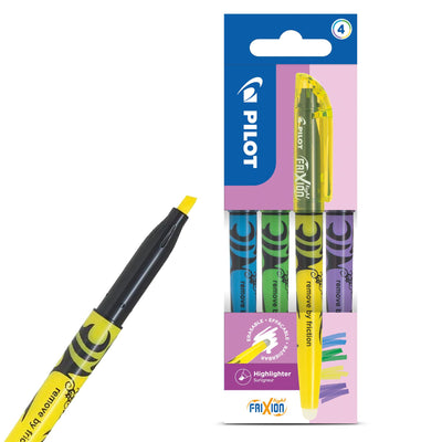 4x Pilot FriXion Light Erasable Highlighter Assorted Pens for School & Office