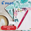Pilot FriXion Clicker Erasable Gel Rollerball Multiple Pens 0.7mm Tip - Pink