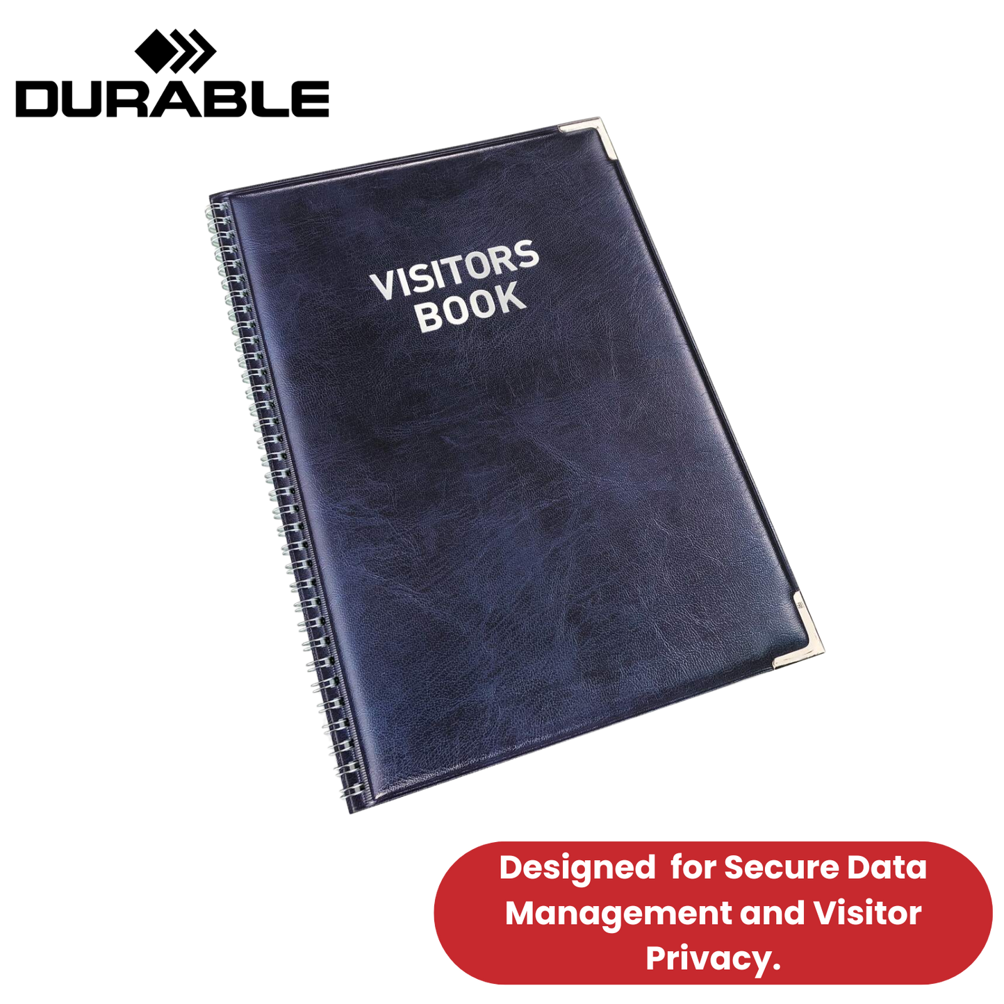 Durable Visitor Book 100 Refill Pack - 100 Perforated 90 x 60 mm Visitor -1 to 5