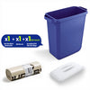 DURABIN 60L Blue Bin Set & White Lid and 25x 110L Recycled Bin Bags