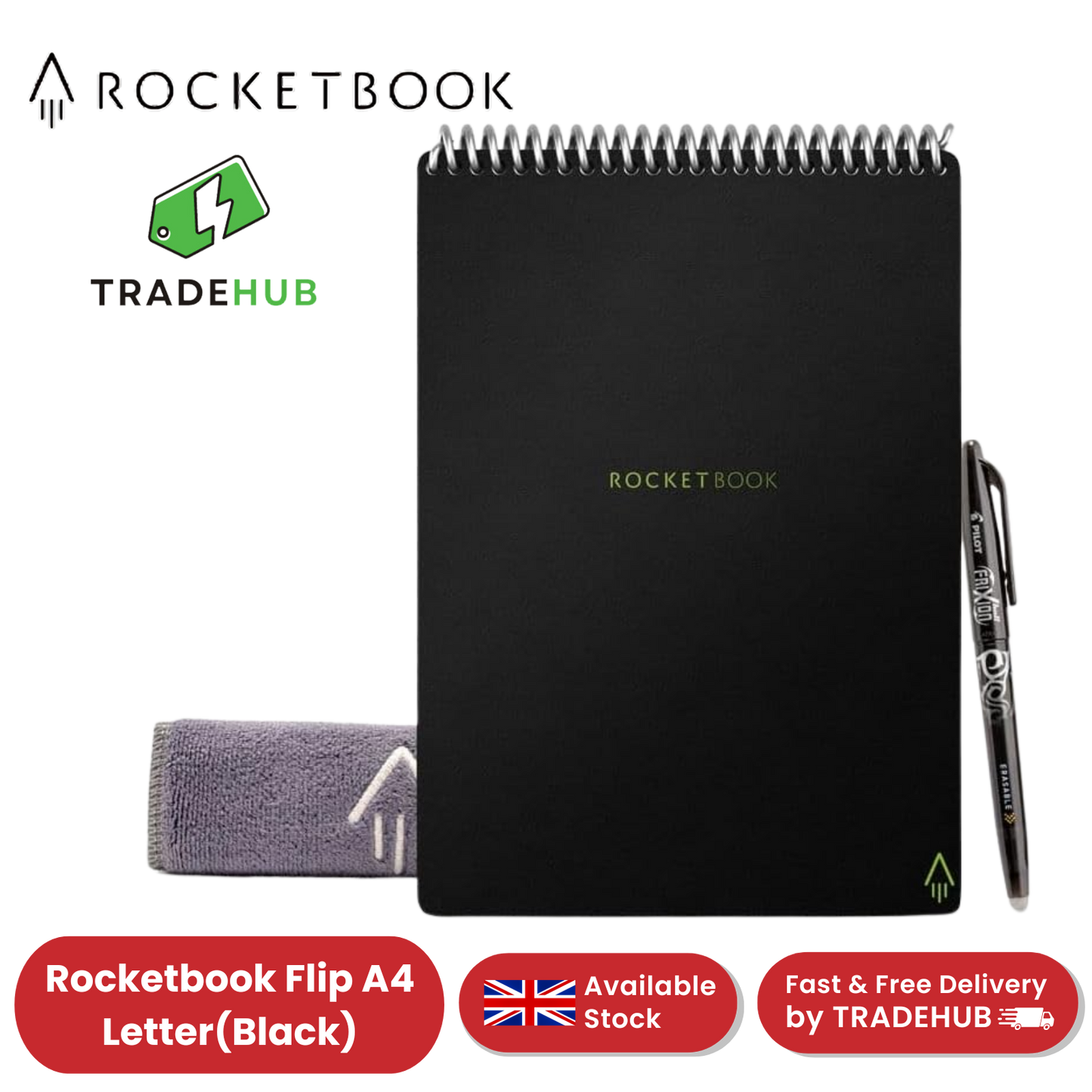 Rocketbook Flip A4 Letter - Black