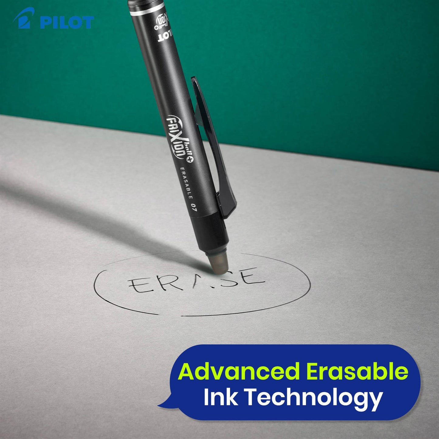 Pilot Frixion Ball Plus Erasable Pens 0.7mm Pack of 3 Smooth Writing Ink