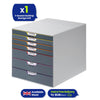 Durable VARICOLOR 7 Drawer Unit A4 Paper Tray & Filing Tray Organiser