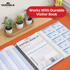 Durable Visitor Book Plastic Record Book, 300 Refill GDPR Visitors Book for Receptions