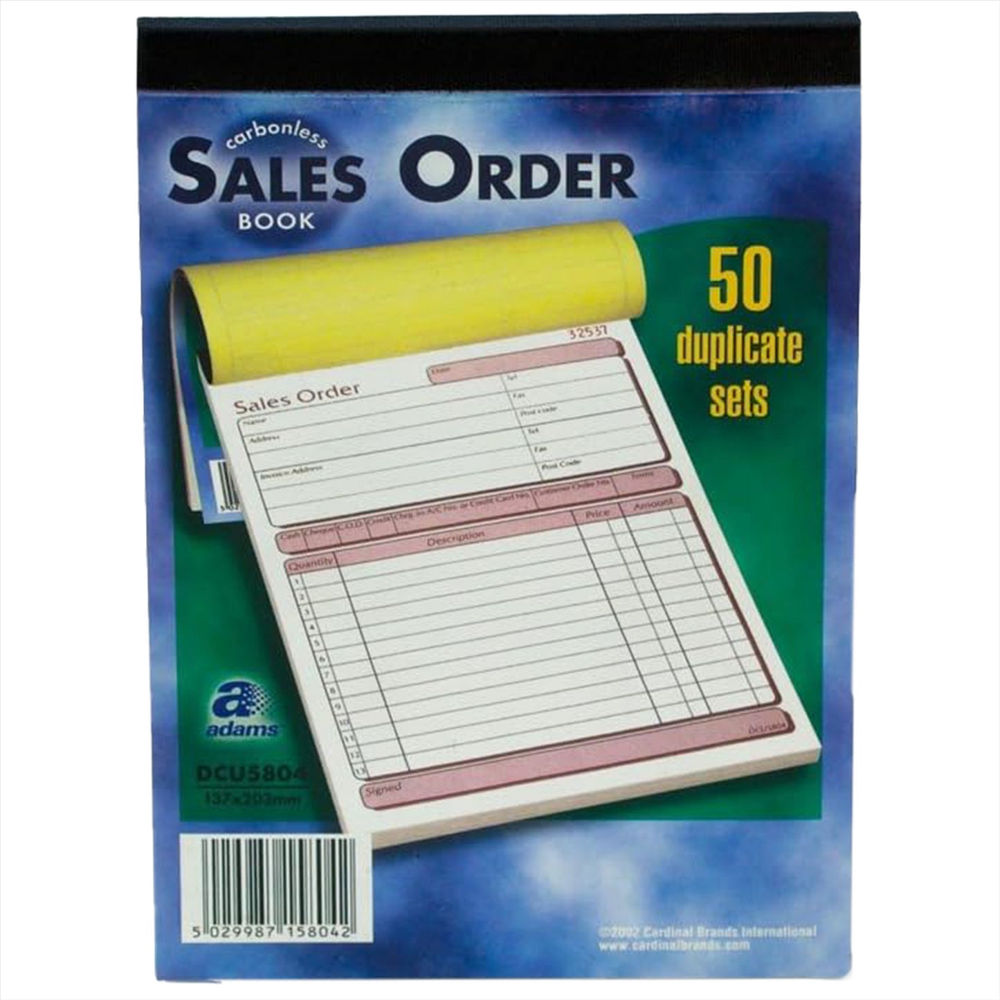 Order Book Paper Duplicate NCR Receipt Carbonless Pad for Business (Pack of 5)