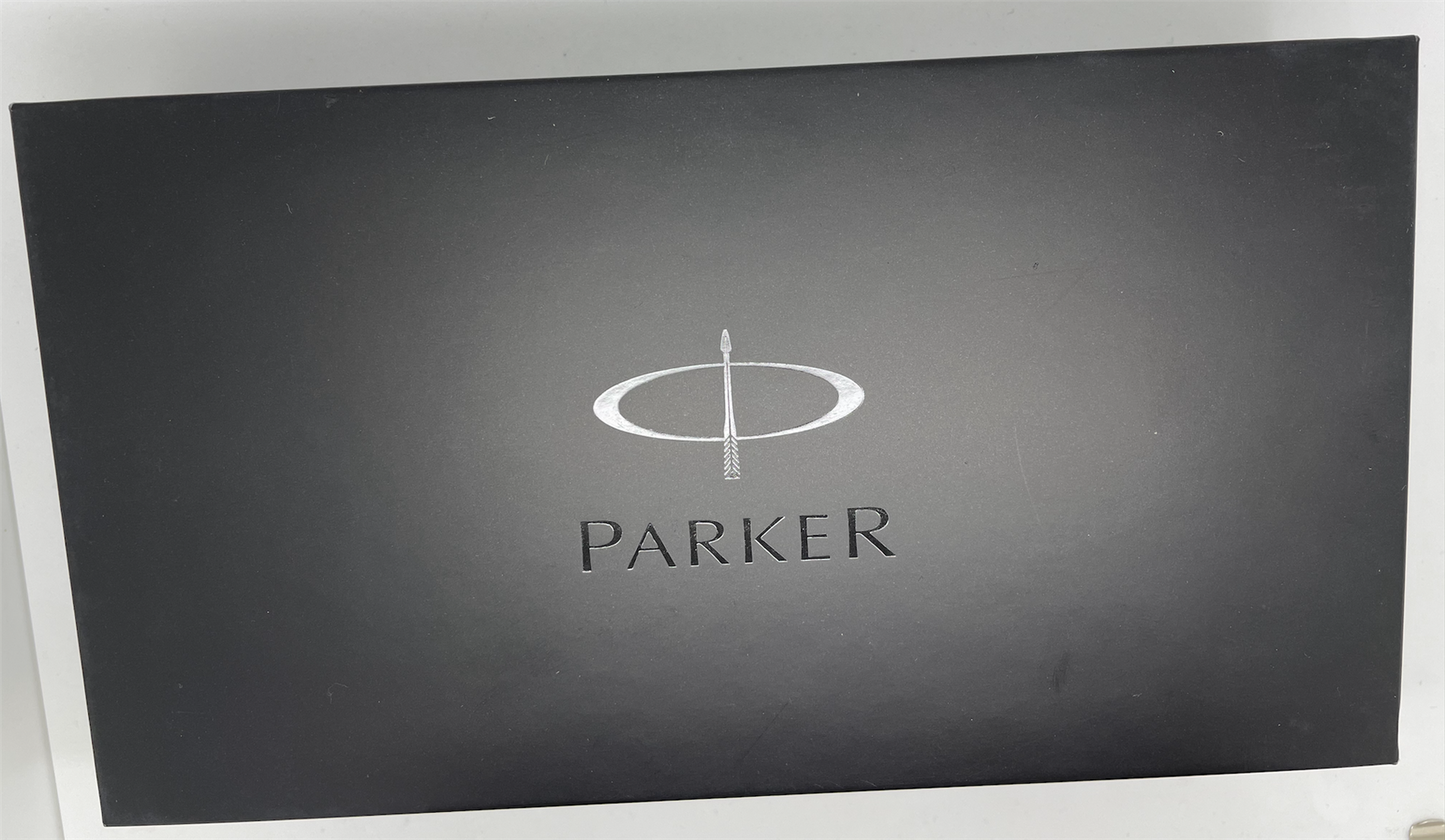 PREMIER 13 LUXURY BLACK CHROME TRIM BALLPOINT PEN MEDIUM NIB MATT BLACK - GIFT BOX