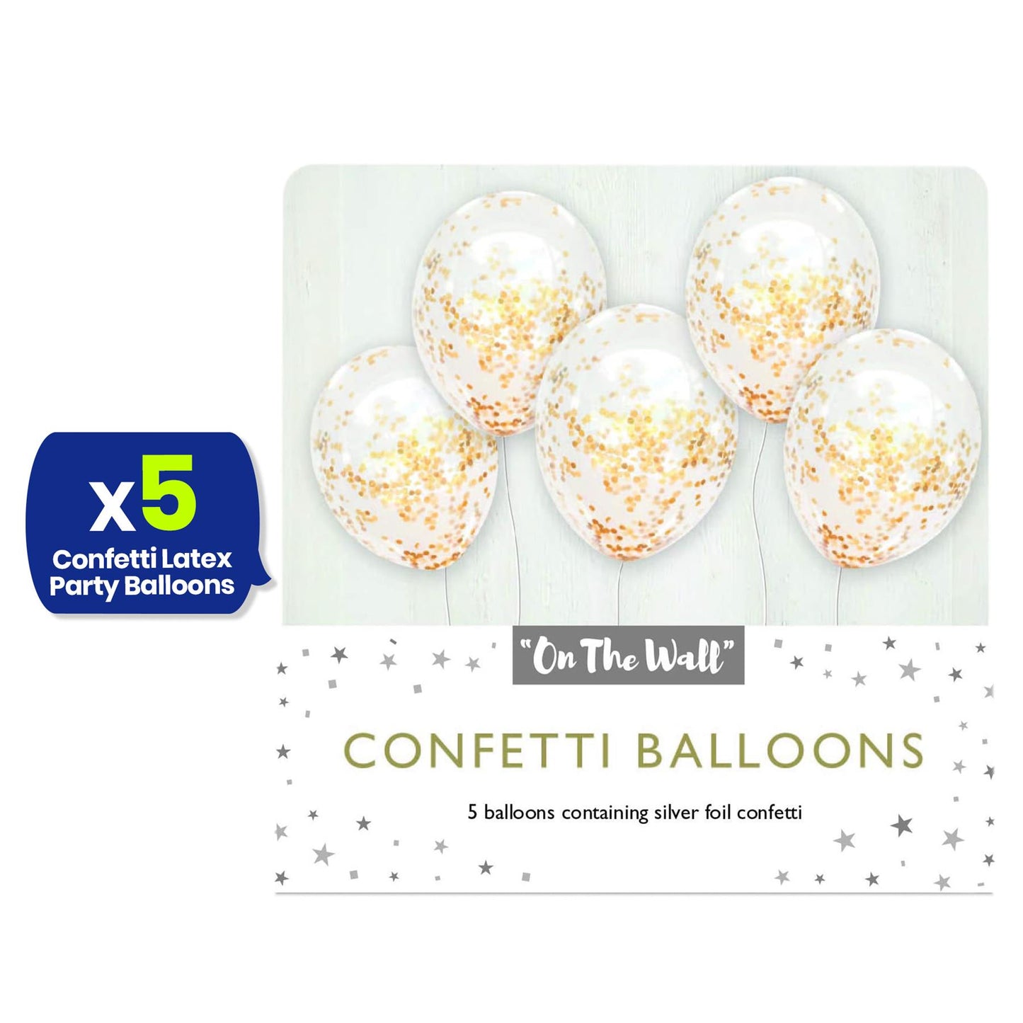 Premium Gold Confetti 12-inch Latex Party Balloons Variation