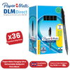 PAPERMATE FLEXGRIP BALLPEN MEDIUM BLACK PK36