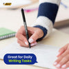 BIC Soft Feel Ballpoint Pens Black Pack of 12 Medium Tip Retractable Grip Pens